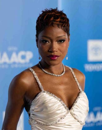 February 28, 2026, Pasadena, Califorina, United States: Keke Palmer arrives on the red carpet of the 57th NAACP Image Awards at the Pasadena Convention Center in Pasadena California on February 28th 2026. Pasadena United States - ZUMAt169 20260228_zep_t169_047 Copyright: xConnorxTerryx