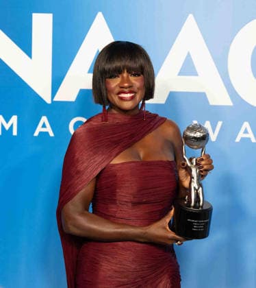 February 28, 2026, Pasadena, Califorina, United States: Viola Davis arrives on the red carpet of the 57th NAACP Image Awards at the Pasadena Convention Center in Pasadena California on February 28th 2026. Pasadena United States  - ZUMAt169 20260228_zep_t169_058 Copyright: xConnorxTerryx