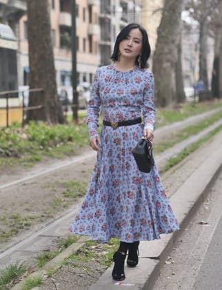 Milan, Milan Women s Fashion Week Fall Winter 2026 27 - Women s Fashion, Fall Winter 2026 27 - Dolce & Gabbana fashion show - arrivals In the photo: Guest  Copyright: xLucaxPontix xipa-agency.netx xx IPA_Agency_IPA72197317