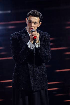 76th Italian Song Festival of Sanremo Final Evening part 2 Teatro Ariston - Sanremo, Italy Michele Bravi 76th Italian Song Festival of Sanremo Final Evening part 2 Teatro Ariston - Sanremo, Italy 28th February 2026 SGPItalia id 134399_076 Not Exclusive  Copyright: xAlfonsoxCatalano SGPx