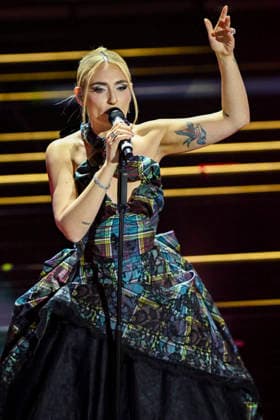 76th Italian Song Festival of Sanremo Final Evening part 2 Teatro Ariston - Sanremo, Italy Mara Sattei 76th Italian Song Festival of Sanremo Final Evening part 2 Teatro Ariston - Sanremo, Italy 28th February 2026 SGPItalia id 134399_076 Not Exclusive  Copyright: xAlfonsoxCatalano SGPx