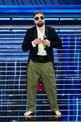76th Italian Song Festival of Sanremo Final Evening part 2 Teatro Ariston - Sanremo, Italy Dargen D Amico 76th Italian Song Festival of Sanremo Final Evening part 2 Teatro Ariston - Sanremo, Italy 28th February 2026 SGPItalia id 134399_076 Not Exclusive  Copyright: xAlfonsoxCatalano SGPx