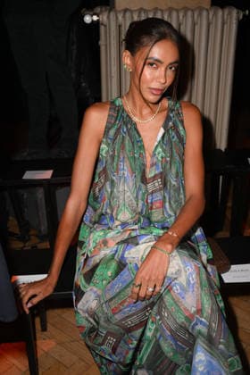 Milan, Milan Women s Fashion Week Fall Winter 2026 27 - Women s Fashion, Fall Winter 2026 27 - Hui fashion show - front row in the photo: Fernanda Marques  Copyright: xSimonaxChiocciax xipa-agency.netx xFotosickix IPA_Agency_IPA72203279