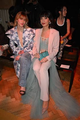 Milan, Milan Women s Fashion Week Fall Winter 2026 27 - Women s Fashion, Fall Winter 2026 27 - Hui fashion show - front row in the photo: Giulia Fondati Maria Giovanna Abbagnale  Copyright: xSimonaxChiocciax xipa-agency.netx xFotosickix IPA_Agency_IPA72203374
