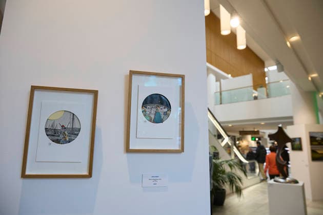 FLECHA Madrid 2026 Works exhibited during the celebration of the fair FLECHA Madrid 2026, in the Arturo Soria Plaza Shopping Center, on March 1, 2026, in Madrid Spain More than 50 national and international artists with about 500 works of different techniques take part in this edition of FLECHA, the Fair of Liberation of Commercial Spaces Towards Art, which in 2026 celebrates its 36th edition The main objective of FLECHA is to bring the work of contemporary artists to the general public through an accessible exhibition, transferring the works of conventional art galleries to a place like the Arturo Soria Plaza Shopping Center 01 MARCH 2026 ART EXHIBITION COMMERCIAL CENTER Jesús Hellí Madrid Madrid Espana  Copyright: xJesusxHellinx 7329186