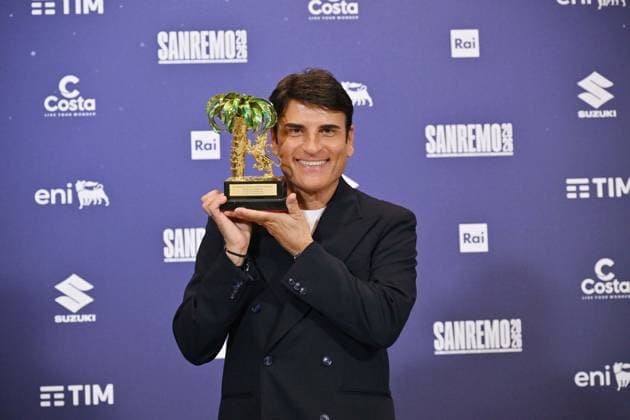 Foto IPP Felice De Martino Sanremo 29 02 2026 76° Festival della canzone italiana Nella foto: il vincitore Sal Da Vinci Italy Photo Press World Copyright