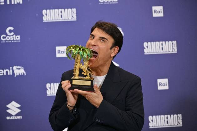 Foto IPP Felice De Martino Sanremo 29 02 2026 76° Festival della canzone italiana Nella foto: il vincitore Sal Da Vinci Italy Photo Press World Copyright