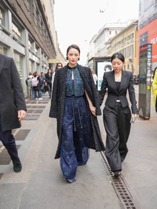 Milan, Milan Women s Fashion Week: Fall Winter 2026 27 - Women s Fashion, Fall Winter 2026 27 - Giorgio Armani fashion show - arrivals in the photo: Jiang Qinqin  Copyright: xRiccardoxGiordanox xipa-agency.netx xRiccardoxGIordanox IPA_Agency_IPA72214347