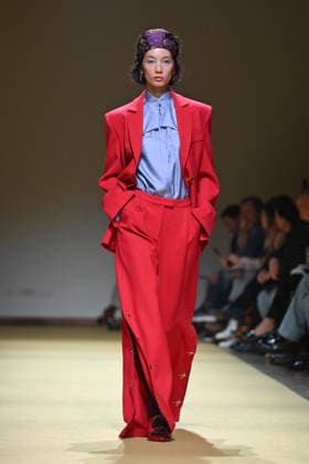 Milan, Milan Women s Fashion Week Fall Winter 2026 27 - Women s Fashion, Fall Winter 2026 27 - HUI fashion show - catwalk in the photo: model  Copyright: xSimonaxChiocciax xipa-agency.netx xFotosickix IPA_Agency_IPA72215878