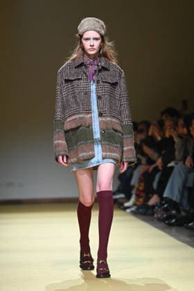 Milan, Milan Women s Fashion Week Fall Winter 2026 27 - Women s Fashion, Fall Winter 2026 27 - HUI fashion show - catwalk in the photo: model  Copyright: xSimonaxChiocciax xipa-agency.netx xFotosickix IPA_Agency_IPA72215807