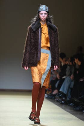 Milan, Milan Women s Fashion Week Fall Winter 2026 27 - Women s Fashion, Fall Winter 2026 27 - HUI fashion show - catwalk in the photo: model  Copyright: xSimonaxChiocciax xipa-agency.netx xFotosickix IPA_Agency_IPA72215825