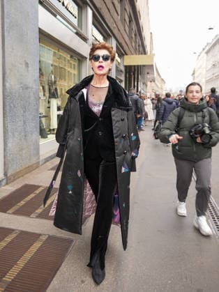 Milan, Milan Women s Fashion Week: Fall Winter 2026 27 - Women s Fashion, Fall Winter 2026 27 - Giorgio Armani fashion show - arrivals in the photo: Antonia Dell Atte  Copyright: xRiccardoxGiordanox xipa-agency.netx xRiccardoxGIordanox IPA_Agency_IPA72214296