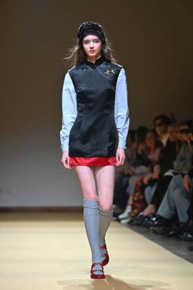 Milan, Milan Women s Fashion Week Fall Winter 2026 27 - Women s Fashion, Fall Winter 2026 27 - HUI fashion show - catwalk in the photo: model  Copyright: xSimonaxChiocciax xipa-agency.netx xFotosickix IPA_Agency_IPA72215897
