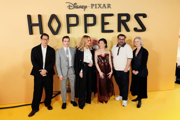 Hoppers UK Premiere at VUE West End in London, UK on 1 March 2026 Daniel Chong, Dave Franco, Amanda Holden, Piper Curda, Bobby Moynihan and Nicole Paradis Grindle attend the Hoppers UK Premiere at VUE West End in London, UK on 1 March 2026, Credit:Manuela Langotsch Avalon United Kingdom, London, VUE West End  Copyright: xManuelaxLangotschx xAvalonx 1079319845
