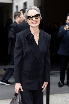 ARMANI - Guest arrivals - Milan Fashion Week - Womenswear Fall Winter 2026 2027 MILAN, ITALY - FEBRUARY 28: Andie MacDowell arrives to Armani fashion show during the Milan Womenswear Fall Winter 2026 2027 Fashion Week on March1st, 2026 in Milan, Italy. Photo by Marco Piovanotto Abacapress.com  Copyright: xPiovanottoxMarco ABACAx