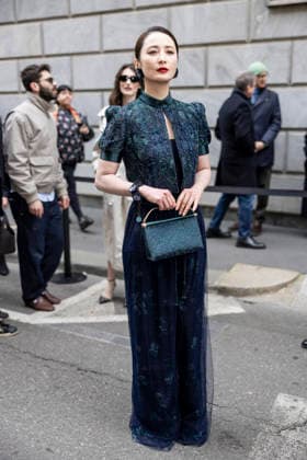 ARMANI - Guest arrivals - Milan Fashion Week - Womenswear Fall Winter 2026 2027 MILAN, ITALY - FEBRUARY 28: Jiang Qinqin arrives to Armani fashion show during the Milan Womenswear Fall Winter 2026 2027 Fashion Week on March1st, 2026 in Milan, Italy. Photo by Marco Piovanotto Abacapress.com  Copyright: xPiovanottoxMarco ABACAx