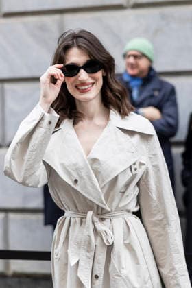 ARMANI - Guest arrivals - Milan Fashion Week - Womenswear Fall Winter 2026 2027 MILAN, ITALY - FEBRUARY 28: Pilar Fogliati arrives to Armani fashion show during the Milan Womenswear Fall Winter 2026 2027 Fashion Week on March1st, 2026 in Milan, Italy. Photo by Marco Piovanotto Abacapress.com  Copyright: xPiovanottoxMarco ABACAx