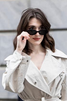 ARMANI - Guest arrivals - Milan Fashion Week - Womenswear Fall Winter 2026 2027 MILAN, ITALY - FEBRUARY 28: Pilar Fogliati arrives to Armani fashion show during the Milan Womenswear Fall Winter 2026 2027 Fashion Week on March1st, 2026 in Milan, Italy. Photo by Marco Piovanotto Abacapress.com  Copyright: xPiovanottoxMarco ABACAx