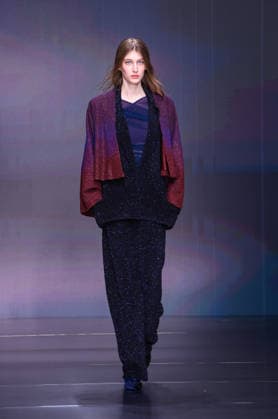 Milano Fashion Week - Women F W 26-27 Giorgio Armani fashion show Catwalk Milan, Italy Milano Fashion Week - Women F W 26-27 Giorgio Armani fashion show Catwalk Milan, Italy 1st March 2026 SGPItalia id 134512_003 * Not Exclusive  Copyright: xLorenzoxBaroncelli SGPx