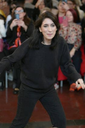 March 1, 2026, Milan, Lombardy, Italy: Designer FRANCESCA LIBERATORE appears on the runway at the end of her Fall Winter 2026 27 fashion show during Milan Women s Fashion Week in Milan on March 1, 2026. Milan Italy  - ZUMAp285 20260301_zep_p285_091 Copyright: xGennaroxPiscopox