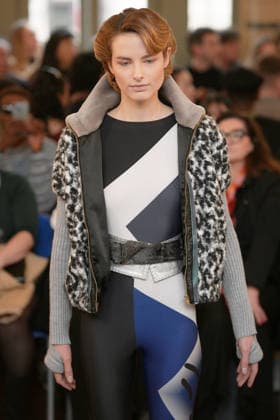 March 1, 2026, Milan, Lombardy, Italy: A model walks the runway during the FRANCESCA LIBERATORE Fall Winter 2026 27 fashion show as part of Milan Women s Fashion Week in Milan on March 1, 2026. Milan Italy  - ZUMAp285 20260301_zep_p285_108 Copyright: xGennaroxPiscopox