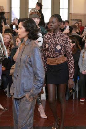 March 1, 2026, Milan, Lombardy, Italy: A model walks the runway during the FRANCESCA LIBERATORE Fall Winter 2026 27 fashion show as part of Milan Women s Fashion Week in Milan on March 1, 2026. Milan Italy  - ZUMAp285 20260301_zep_p285_077 Copyright: xGennaroxPiscopox