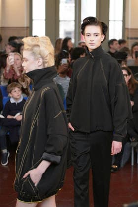 March 1, 2026, Milan, Lombardy, Italy: A model walks the runway during the FRANCESCA LIBERATORE Fall Winter 2026 27 fashion show as part of Milan Women s Fashion Week in Milan on March 1, 2026. Milan Italy  - ZUMAp285 20260301_zep_p285_090 Copyright: xGennaroxPiscopox