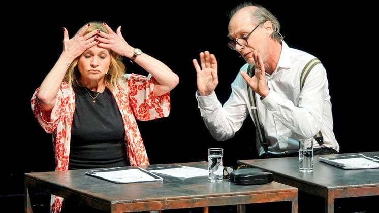 Musikalische Lesung nach Loriot ** NUR FÜR REDAKTIONELLE ZWECKE ** EDITORIAL USE ONLY **<p>Impression von der Musikalischen Lesung nach Loriot am Sonntag, 01.03.2026 im Großen Haus des Musiktheaters in Gelsenkirchen mit Christine Sommer, Martin Brambach und Dietmar Loeffler. Deutschland NRW Gelsenkirchen Copyright: MichaelxKorte