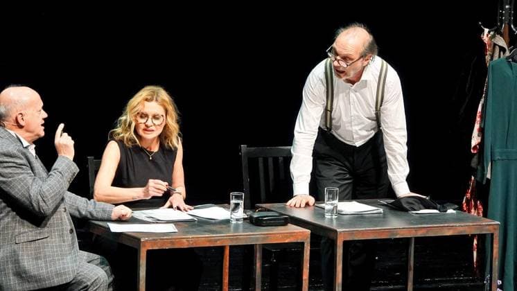 Musikalische Lesung nach Loriot ** NUR FÜR REDAKTIONELLE ZWECKE ** EDITORIAL USE ONLY **<p>Impression von der Musikalischen Lesung nach Loriot am Sonntag, 01.03.2026 im Großen Haus des Musiktheaters in Gelsenkirchen mit Christine Sommer, Martin Brambach und Dietmar Loeffler. Deutschland NRW Gelsenkirchen Copyright: MichaelxKorte