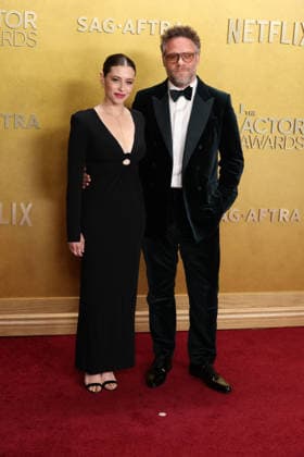 32nd Annual Actor Awards Lauren Miller and Seth Rogen at the 32nd Annual Actor Awards presented by SAG-AFTRA (formerly Screen Actors Guild Awards) held at the Shrine Auditorium and Expo Hall on March 1, 2026 in Los Angeles, California, United States., Credit:Xavier Collin Avalon USA, Los Angeles  Copyright: xXavierxCollinx xAvalonx 1079433004