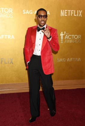 LOS ANGELES, CA - MARCH 1: Tyler James Williams at the 32nd Annual Actor Awards Presented by SAG-AFTRA held at the Shrine Auditorium and Expo Hall on March 1, 2026 in Los Angeles, California Copyright: xJeffreyxMayerx