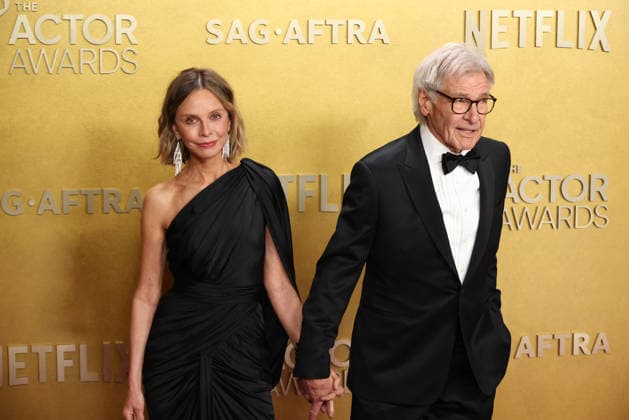 32nd Annual Actor Awards Calista Flockhart and Harrison Ford at the 32nd Annual Actor Awards presented by SAG-AFTRA (formerly Screen Actors Guild Awards) held at the Shrine Auditorium and Expo Hall on March 1, 2026 in Los Angeles, California, United States., Credit:Xavier Collin Avalon USA, Los Angeles  Copyright: xXavierxCollinx xAvalonx 1079439505