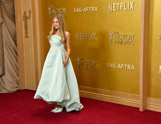 Michelle Randolph attends the 32nd annual Actor Awards (formerly the SAG Awards) held at the Shrine Auditorium in Los Angeles on Sunday, March 1, 2026.  LAP20260301818 JIMxRUYMEN