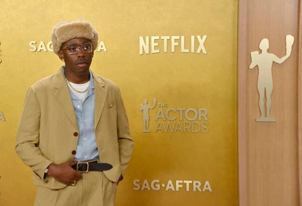 Tyler the Creator attends the 32nd annual Actor Awards (formerly the SAG Awards) held at the Shrine Auditorium in Los Angeles on Sunday, March 1, 2026.  LAP20260301922 JIMxRUYMEN