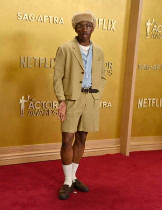 Tyler the Creator attends the 32nd annual Actor Awards (formerly the SAG Awards) held at the Shrine Auditorium in Los Angeles on Sunday, March 1, 2026.  LAP20260301924 JIMxRUYMEN