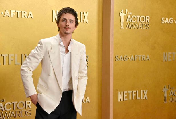 Timothée Chalamet attends the 32nd annual Actor Awards (formerly the SAG Awards) held at the Shrine Auditorium in Los Angeles on Sunday, March 1, 2026.  LAP20260301952 JIMxRUYMEN