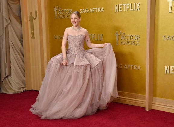 Anastasia Fedko attends the 32nd annual Actor Awards (formerly the SAG Awards) held at the Shrine Auditorium in Los Angeles on Sunday, March 1, 2026.  LAP20260301932 JIMxRUYMEN