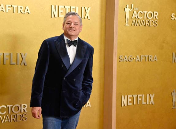 Ted Sarandos attends the 32nd annual Actor Awards (formerly the SAG Awards) held at the Shrine Auditorium in Los Angeles on Sunday, March 1, 2026.  LAP20260301962 JIMxRUYMEN