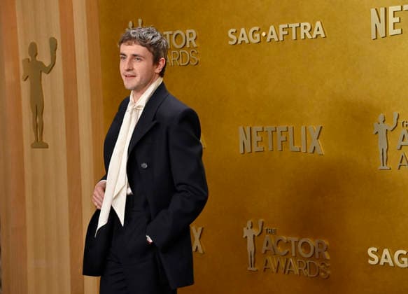 Paul Mescal attends the 32nd annual Actor Awards (formerly the SAG Awards) held at the Shrine Auditorium in Los Angeles on Sunday, March 1, 2026.  LAP20260301112 JIMxRUYMEN