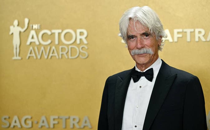 Sam Elliott arrives for the 32nd Annual Actor Awards presented by SAG-AFTRA at the Shrine Auditorium and Expo Hall in Los Angeles, California on Sunday, March 1, 2026.  LAP202603011717 CHRISxCHEW