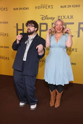 01.03.2026 , Steven Preisner und Caterina Pogorzelski zum exklusiven Special Screening des rasanten Animationsabenteuers Hoppers, Zoopalast, Berlin, Berlin Deutschland, Germany