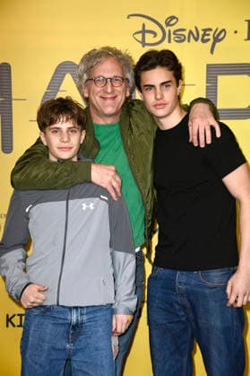 Kai Lentrodt mit Patenkindern Samuel Bochardt-Fernandez und Johann Bochardt-Fernandez beim Special Screening des Animationsfilms Hoppers im Zoo Palast. Berlin, 01.03.2.2026