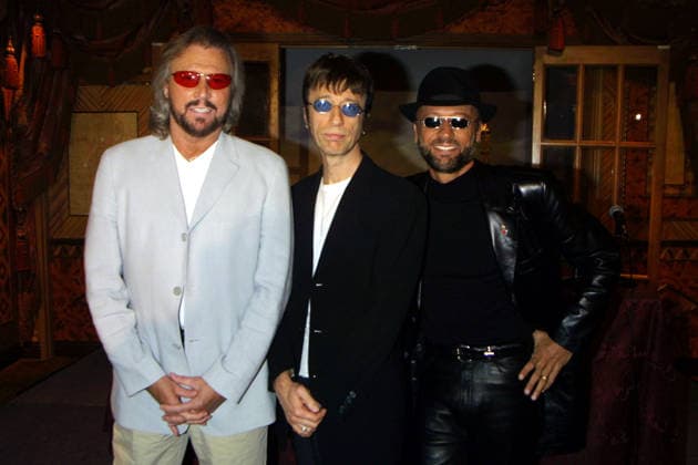 Bee Gees Announce New CD Release Apr 23, 2001; New York, NY, USA; Pop band the BEE GEES, (L-R) BARRY, ROBIN & MAURICE GIBBS, @ a press conference to announce the release of their new Cd This I Where I Came In @ the Russian Tea Room.. Copyright: xNancyxKaszermanx