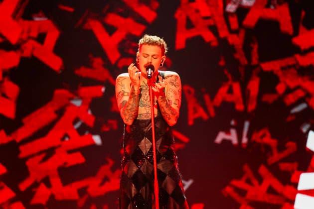 MGP Final 2026 undefined Lillehammer 20260228. Jonas Lovv Hellesoey during the Melodi Grand Prix final in Haakons hall in Lillehammer, Saturday evening. He won the final and will represent Norway in The Eurovision Song Contest 2026 in Vienna, Austria. Photo: Geir Olsen NTB Lillehammer Norway ATFAVkQ7eWI EDITORIAL USE ONLY Ref:_ENTATFAVkQ7eWI.jpg *** MGP Final 2026 undefined Lillehammer 20260228 Jonas Lovv Hellesoey during the Melodi Grand Prix final in Haakons hall in Lillehammer, Saturday evening He won the final and will represent Norway in The Eurovision Song Contest 2026 in Vienna, Austria Photo Geir Olsen NTB Lillehammer Norway ATFAVkQ7eWI EDITORIAL USE ONLY Ref ENTATFAVkQ7eWI jpg  Copyright: xGeirxOlsenx xNTBx