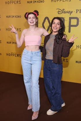 01.03.2026, Klaudia Giez und Clarissa Correa da Silva zum exklusiven Special Screening des rasanten Animationsabenteuers Hoppers, Zoopalast, Berlin, Berlin Deutschland, Germany