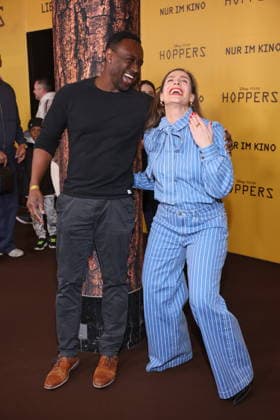 01.03.2026, Jerry Kwarteng und Nadine Heidenreich zum exklusiven Special Screening des rasanten Animationsabenteuers Hoppers, Zoopalast, Berlin, Berlin Deutschland, Germany