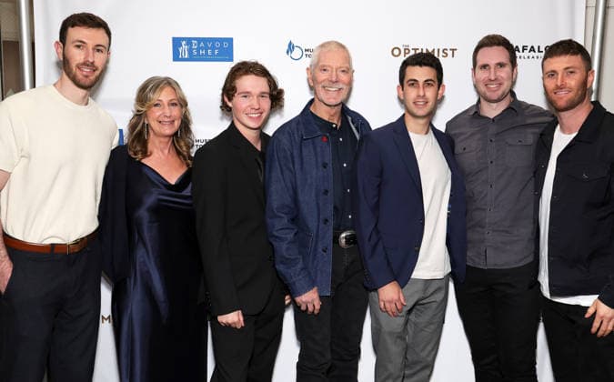 the Special Screening and Q&A for The Optimist Los Angeles CA March 1 2026-: Ryan Levy, Linda Levy, Luke David Blumm, Stephen Lang, Matthew Polera, Daniel Cohen, at the Special Screening and Q&A for The Optimist at the Museum of Tolerance on February 28, 2026 Credit: AdMedia March 1, 2026 Copyright AdMedia Los Angeles CA United States EDITORIAL USE ONLY  Copyright: xx ADx admphotostwo972155
