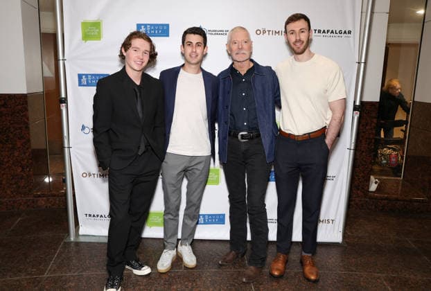 the Special Screening and Q&A for The Optimist Los Angeles CA March 1 2026-: Luke David Blumm, Matthew Polera, Stephen Lang, Ryan Levy, at the Special Screening and Q&A for The Optimist at the Museum of Tolerance on February 28, 2026 Credit: AdMedia March 1, 2026 Copyright AdMedia Los Angeles CA United States EDITORIAL USE ONLY  Copyright: xx ADx admphotostwo972209