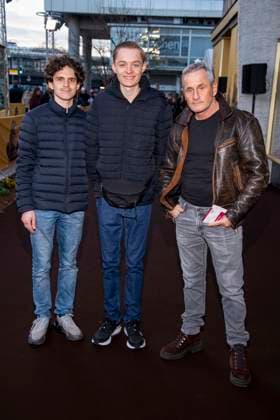 abb Tim Wilde mit Sohn Mila lks Begleitung auf dem schwarzen Teppich beim Special Screening von Hoppers im Zoo Palast Berlin Sonntag 01.03.2026 in Berlin Berlin Deutschland
