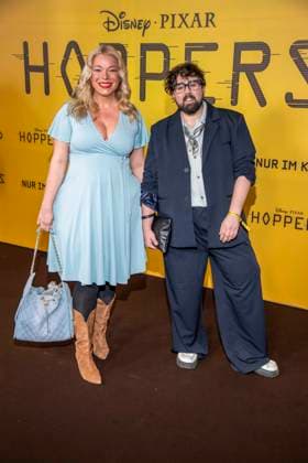 abb Caterina Pogorzelski und Steven Preisner auf dem schwarzen Teppich beim Special Screening von Hoppers im Zoo Palast Berlin Sonntag 01.03.2026 in Berlin Berlin Deutschland